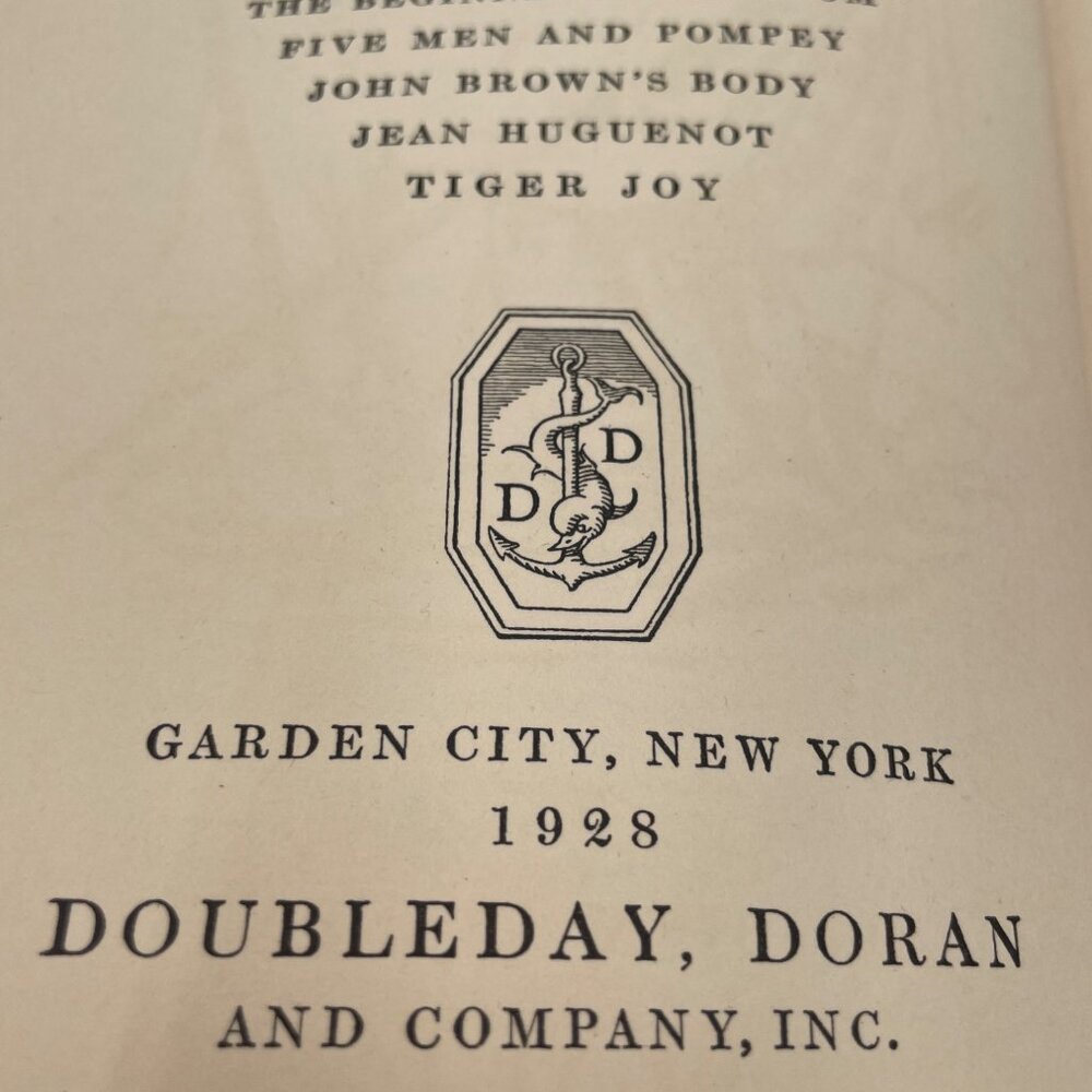 John Browns Body By Stephen Vincent Benét 1928 Vintage Hardcover Book Doubleday - Picture 5 of 9